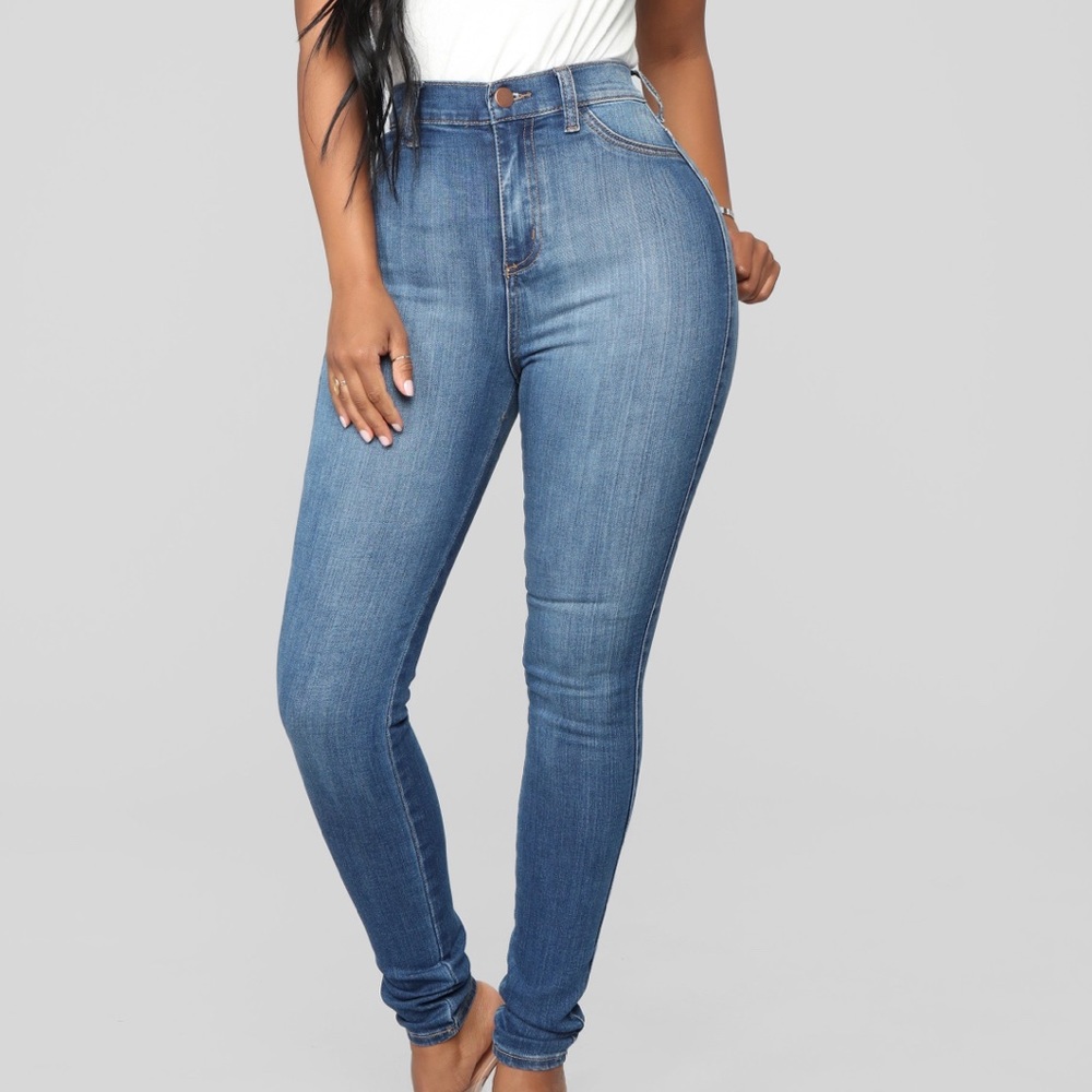 Luxe high waisted jeans - Medium